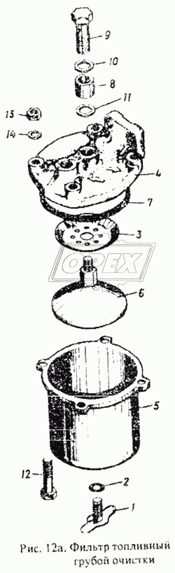 Фильтр топливный грубой очистки