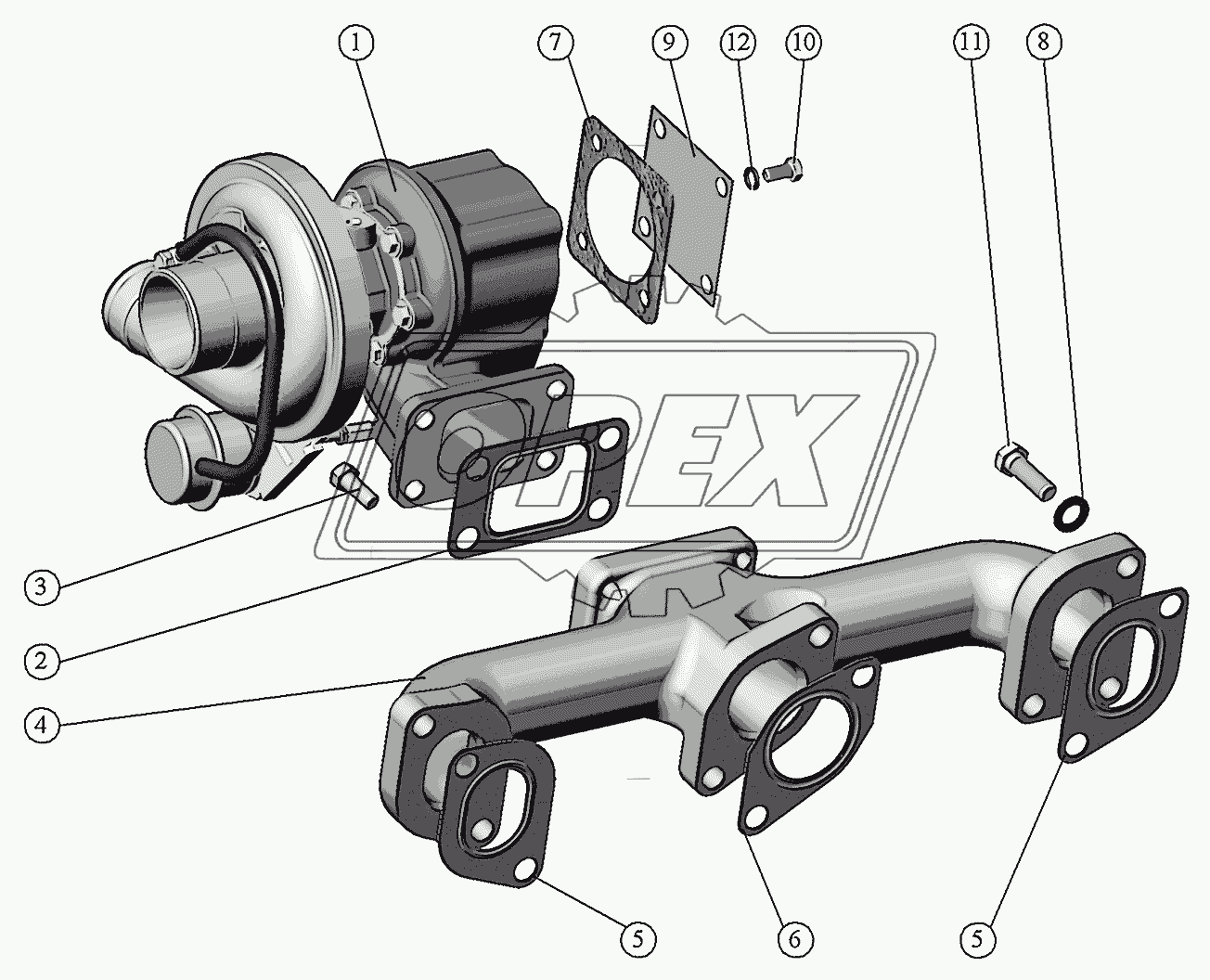 Установка турбокомпрессора