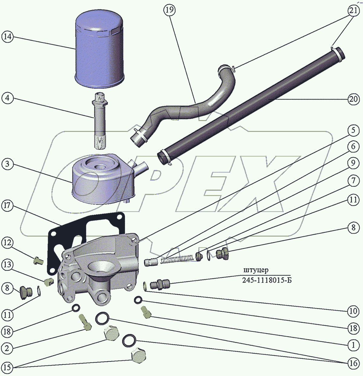  Фильтр масляный с ЖМТ