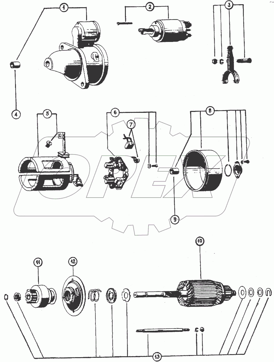  Подгруппа 3708. Стартер AZJ