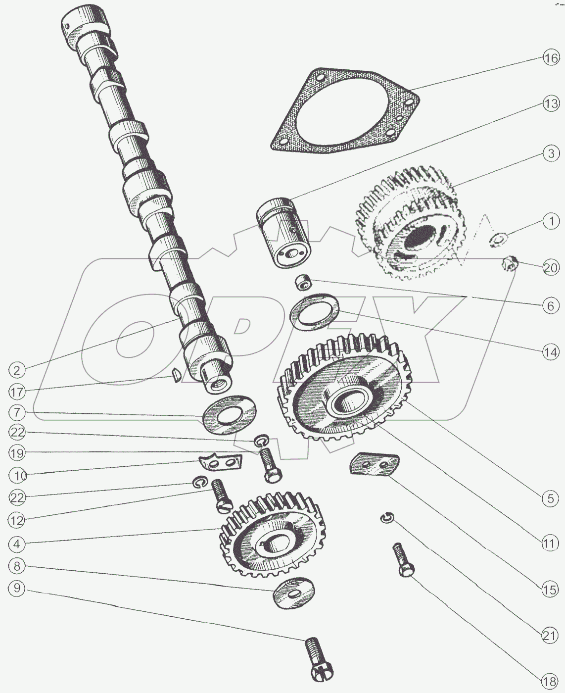 Распределительный механизм.