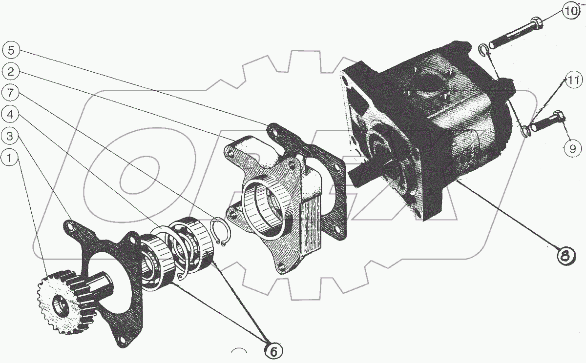  Установка насоса рулевого управления