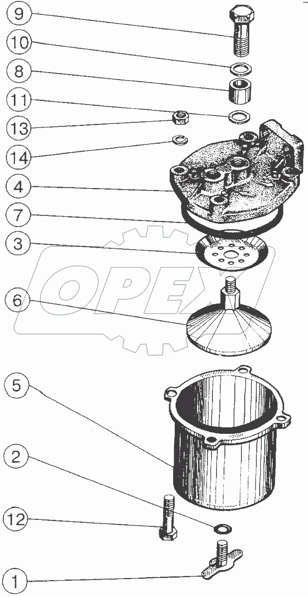  Фильтр топливный грубой очистки