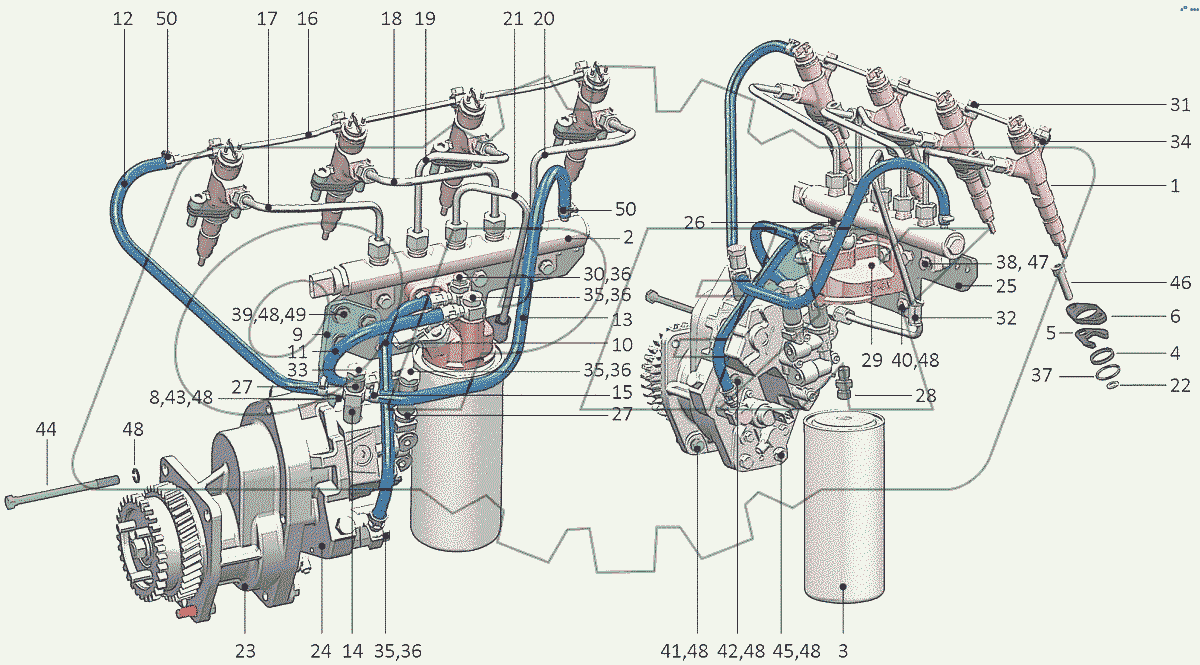  Топливные трубопроводы и установка топливной аппаратуры