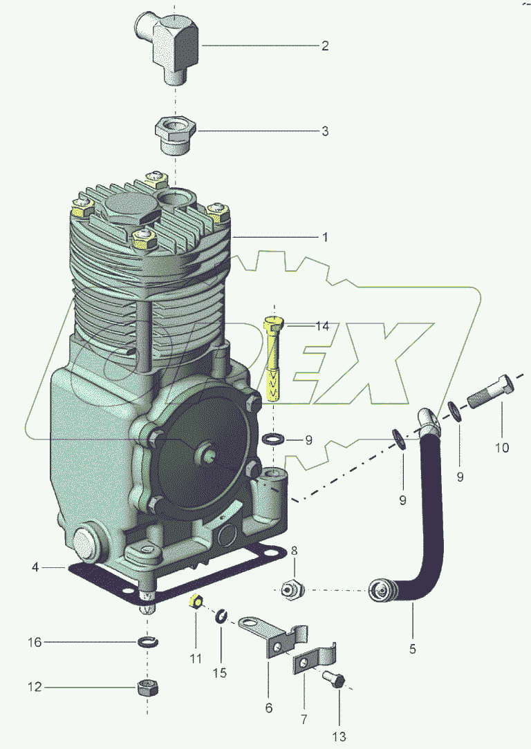  Установка компрессора