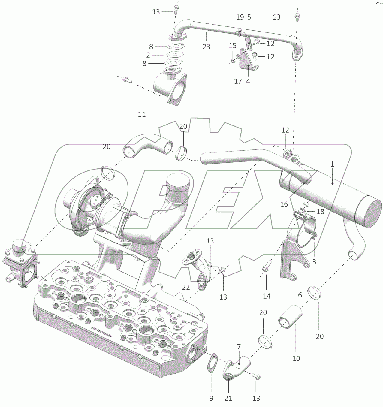  Установка рециркуляции отработавших газов