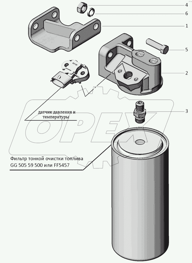  Корпус фильтра очистки топлива