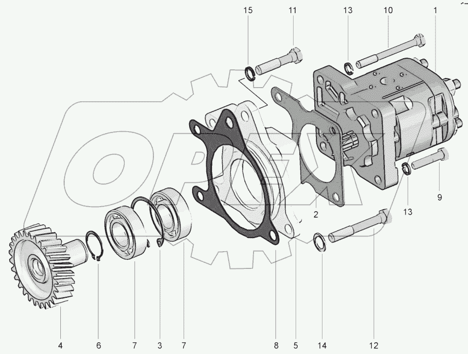  Установка насоса рулевого управления