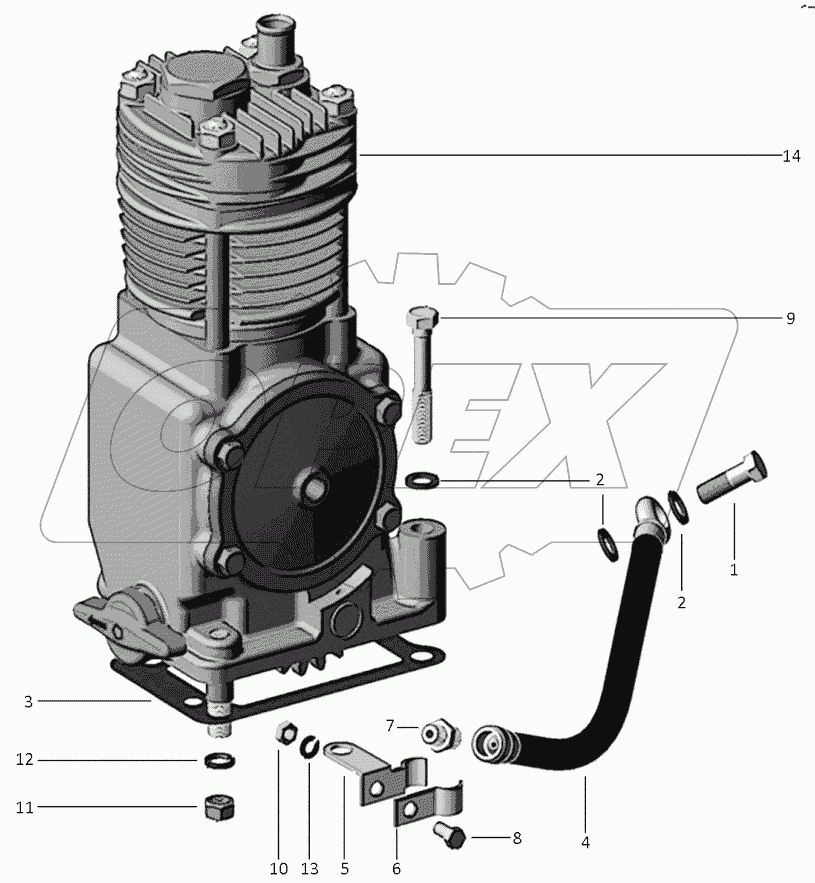  Установка компрессора