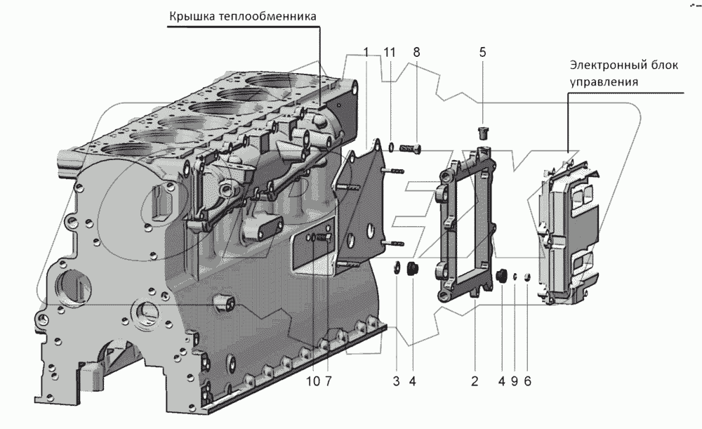  Установка кронштейнов блока управления