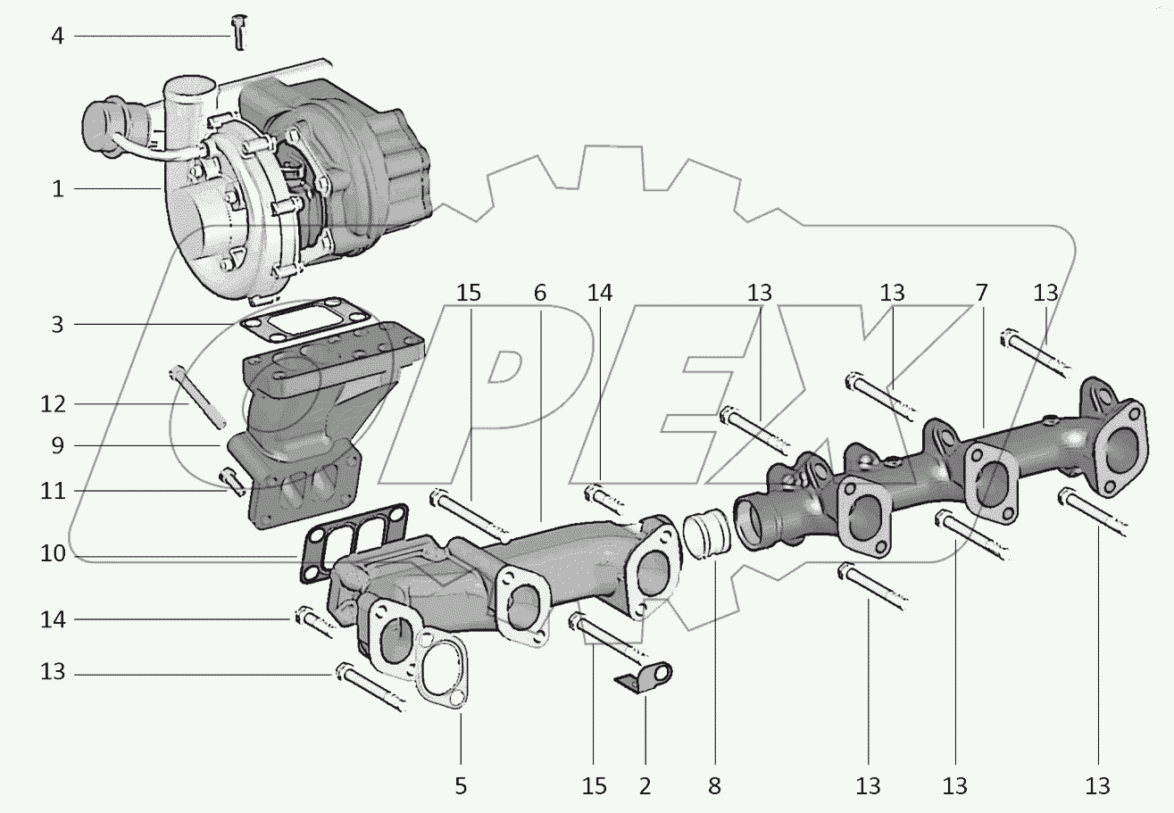  Установка турбокомпрессора