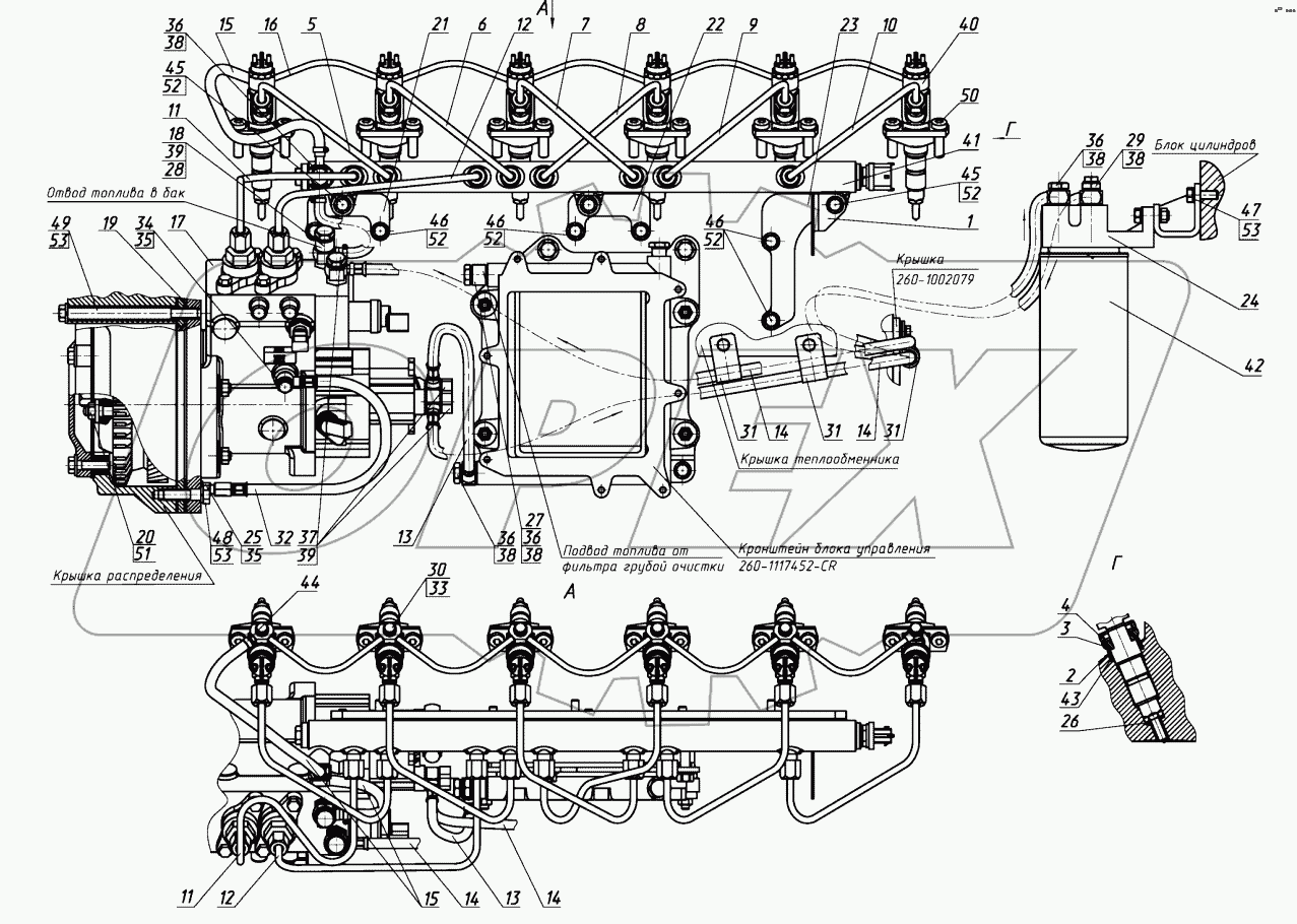  Топливные трубопроводы и установка топливной аппаратуры