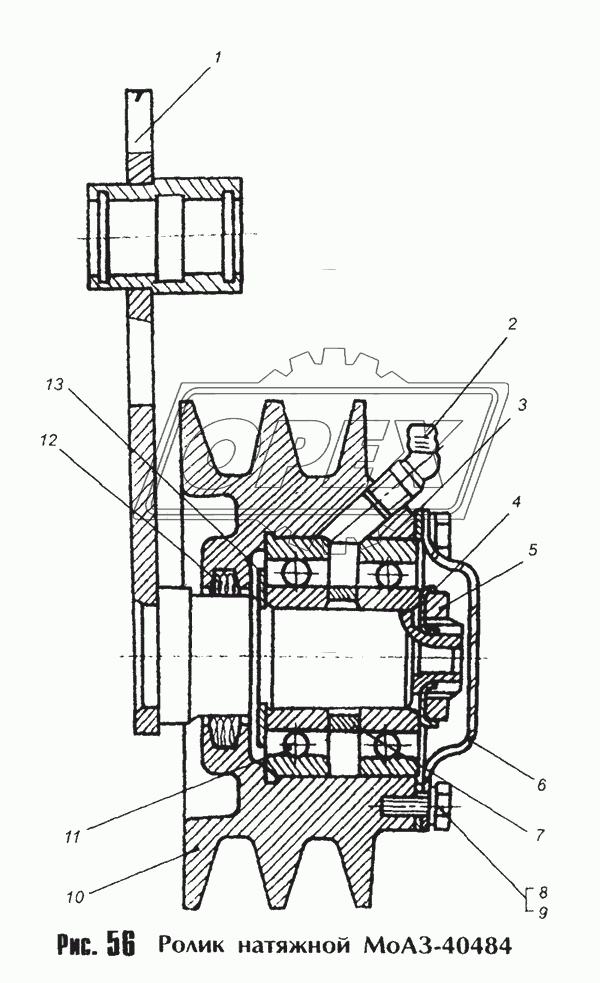 Ролик натяжной МоАЗ-40484