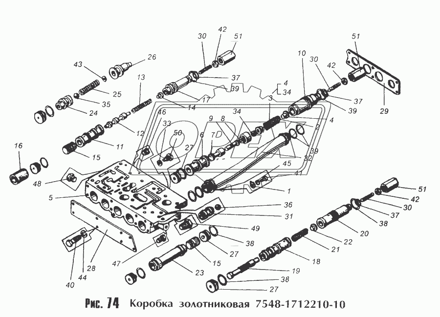 Коробка золотниковая 7548-1712210-10