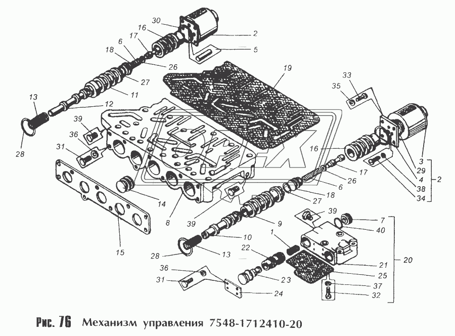 Механизм управления 7548-1712410-20