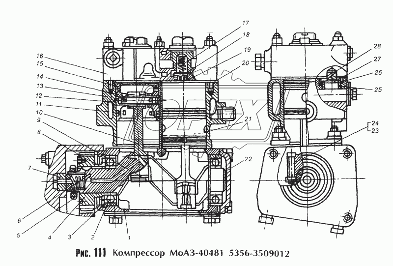 Компрессор МоАЗ-40481 5356-3509012