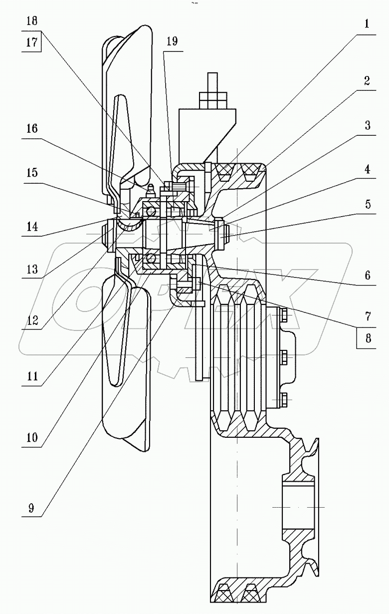  Привод вентилятора