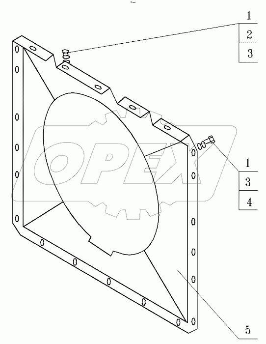  Кожух вентилятора