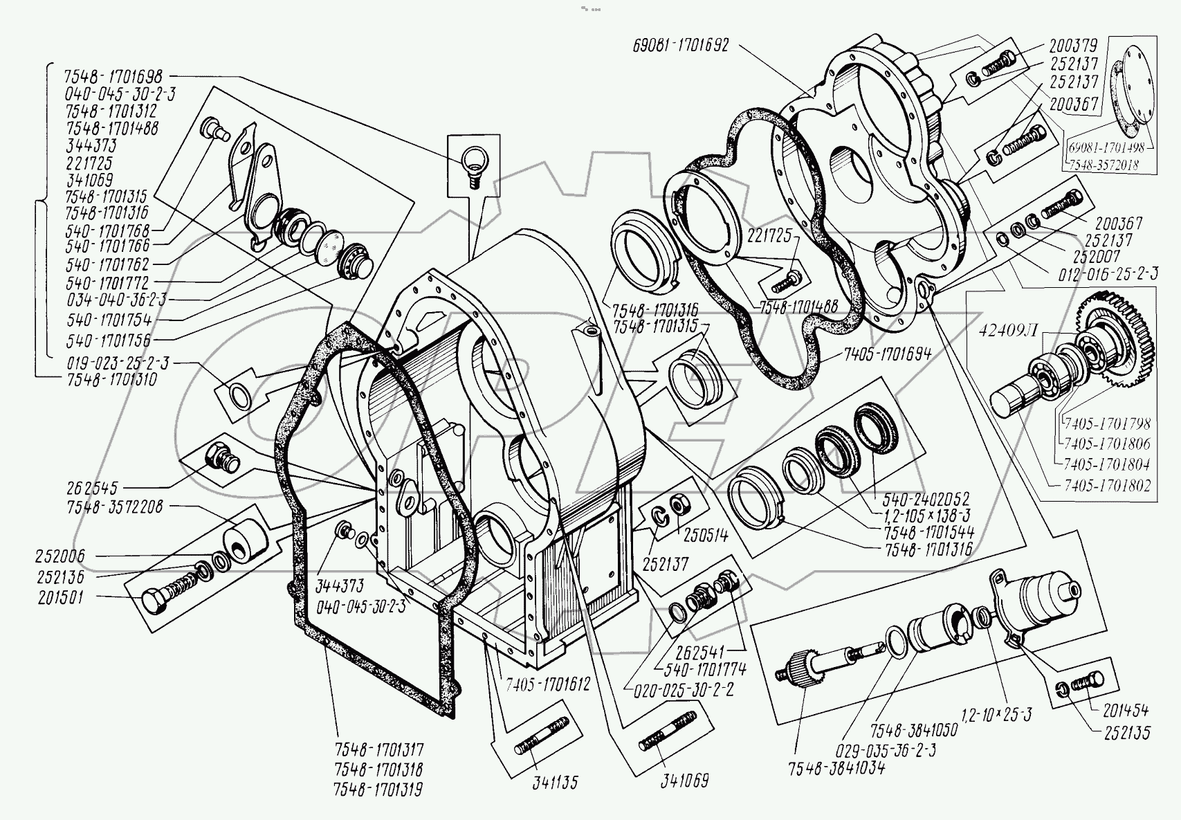  Картер коробки передач