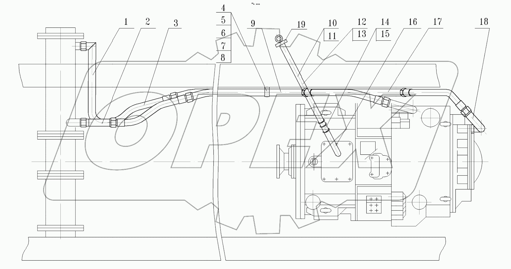  Установка трубопроводов