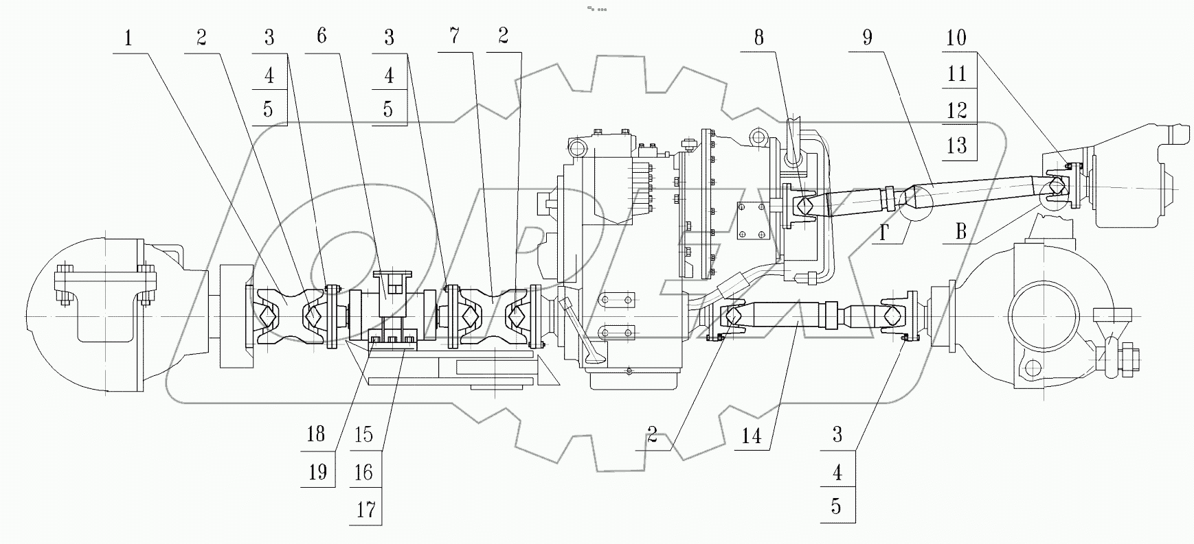  Передача карданная (до 01.06.03)