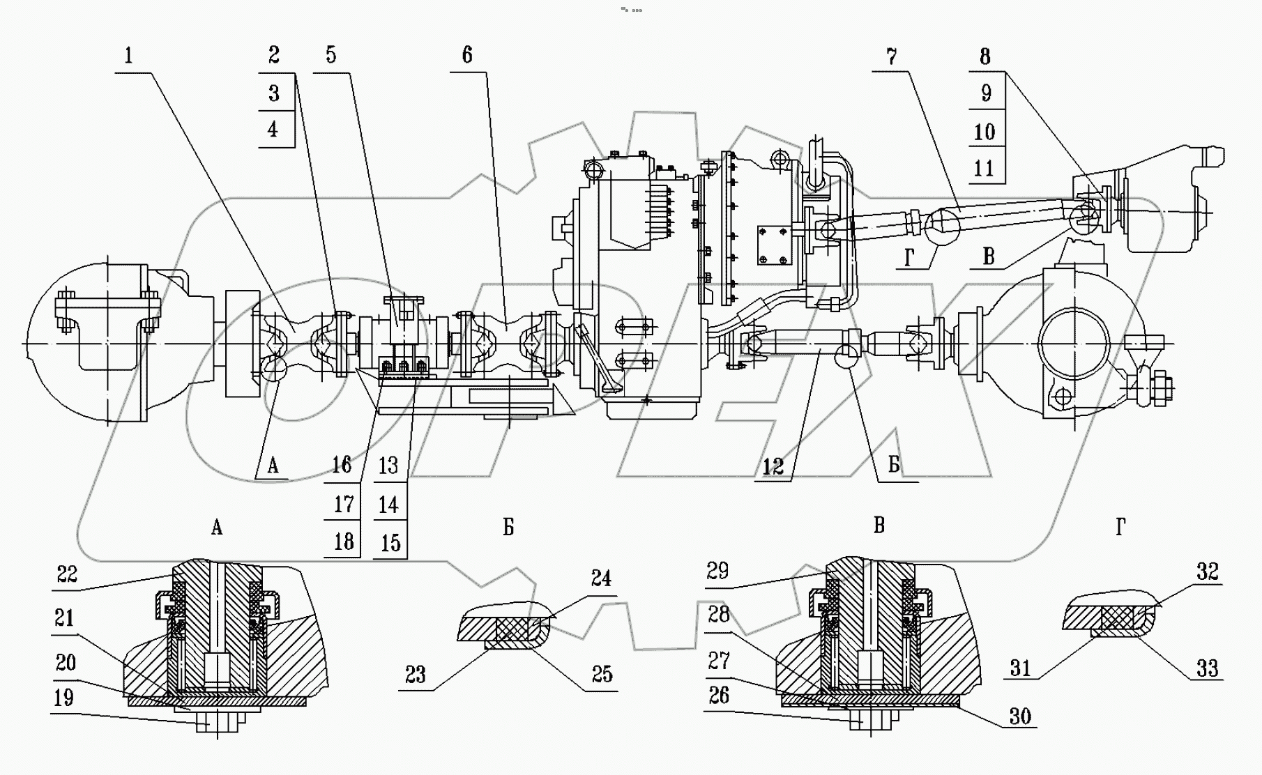  Передача карданная (с 01.06.03)