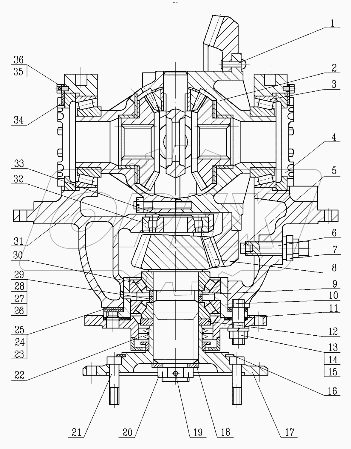  Редуктор переднего моста