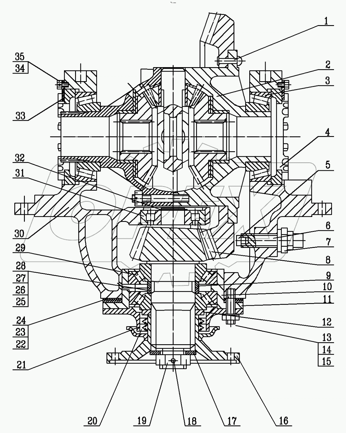  Редуктор заднего моста с блокировкой дифференциала
