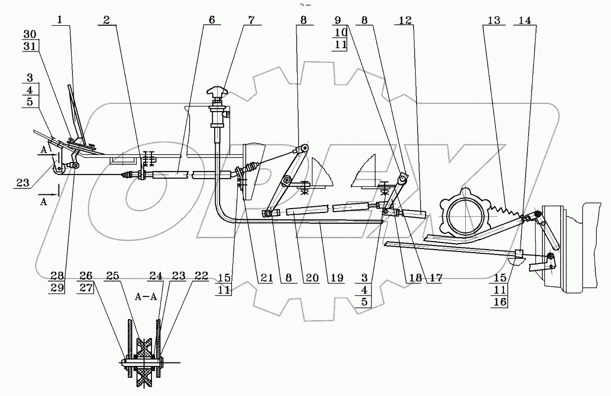  Привод управления двигателем