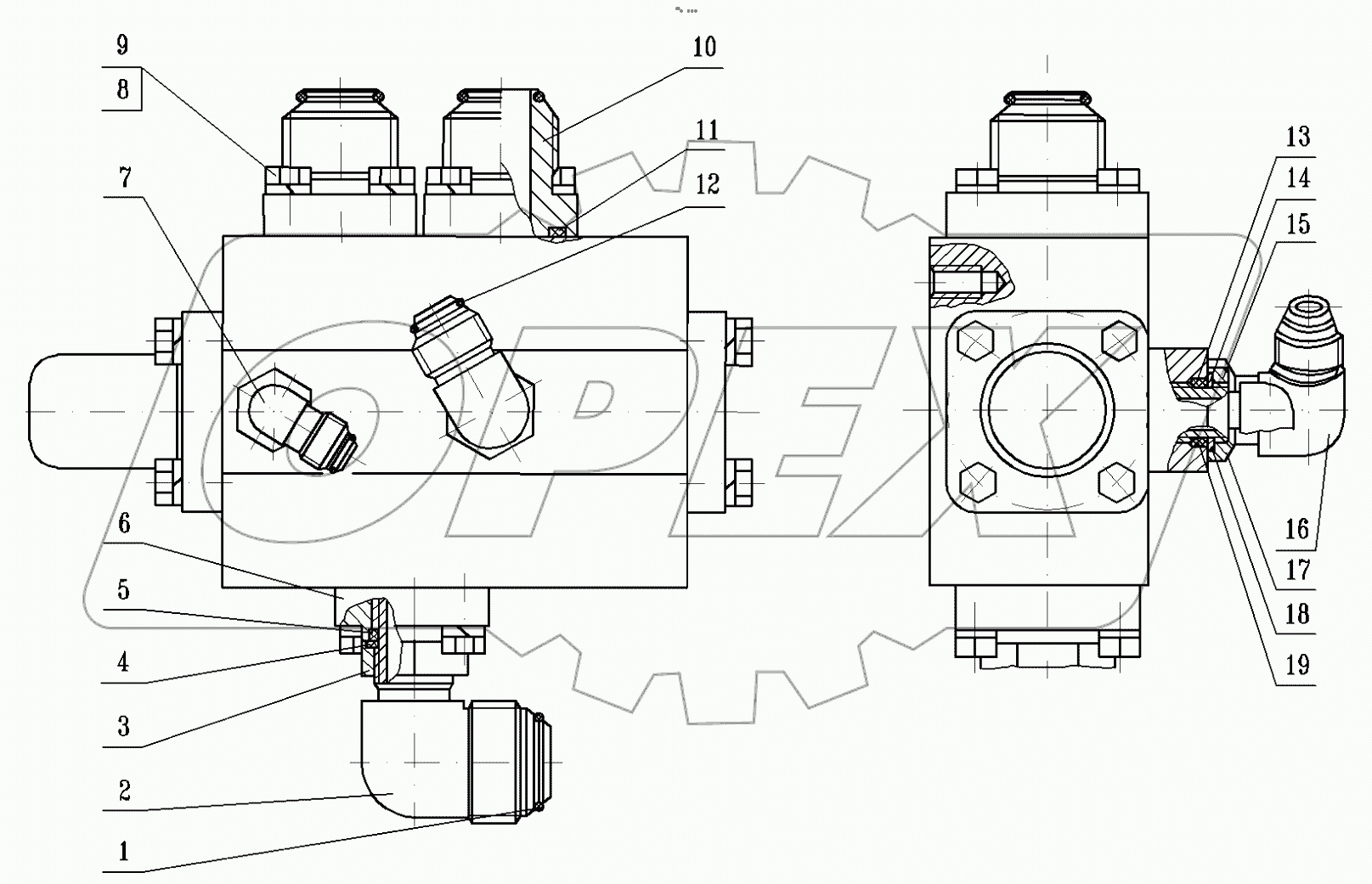  Клапан приоритетный с арматурой