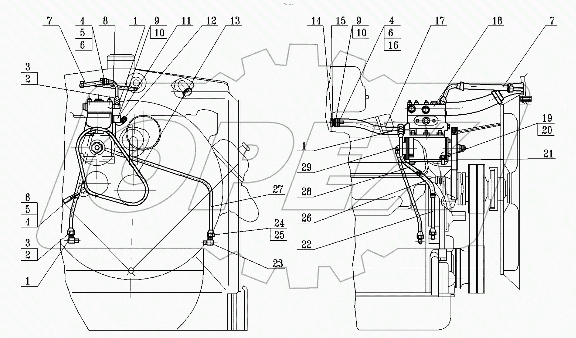  Установка компрессора и его привода