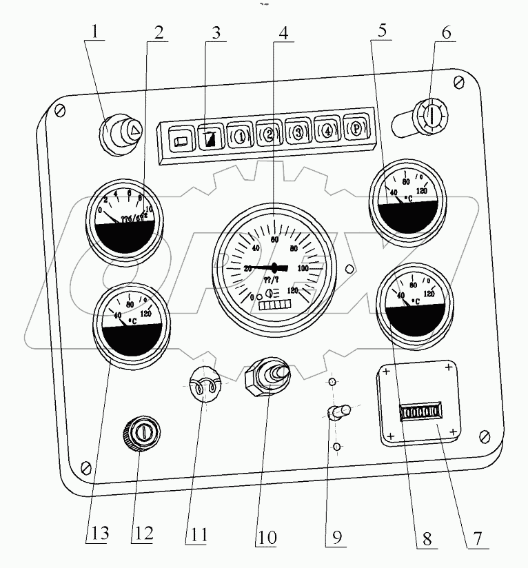  Щиток приборов дополнительный