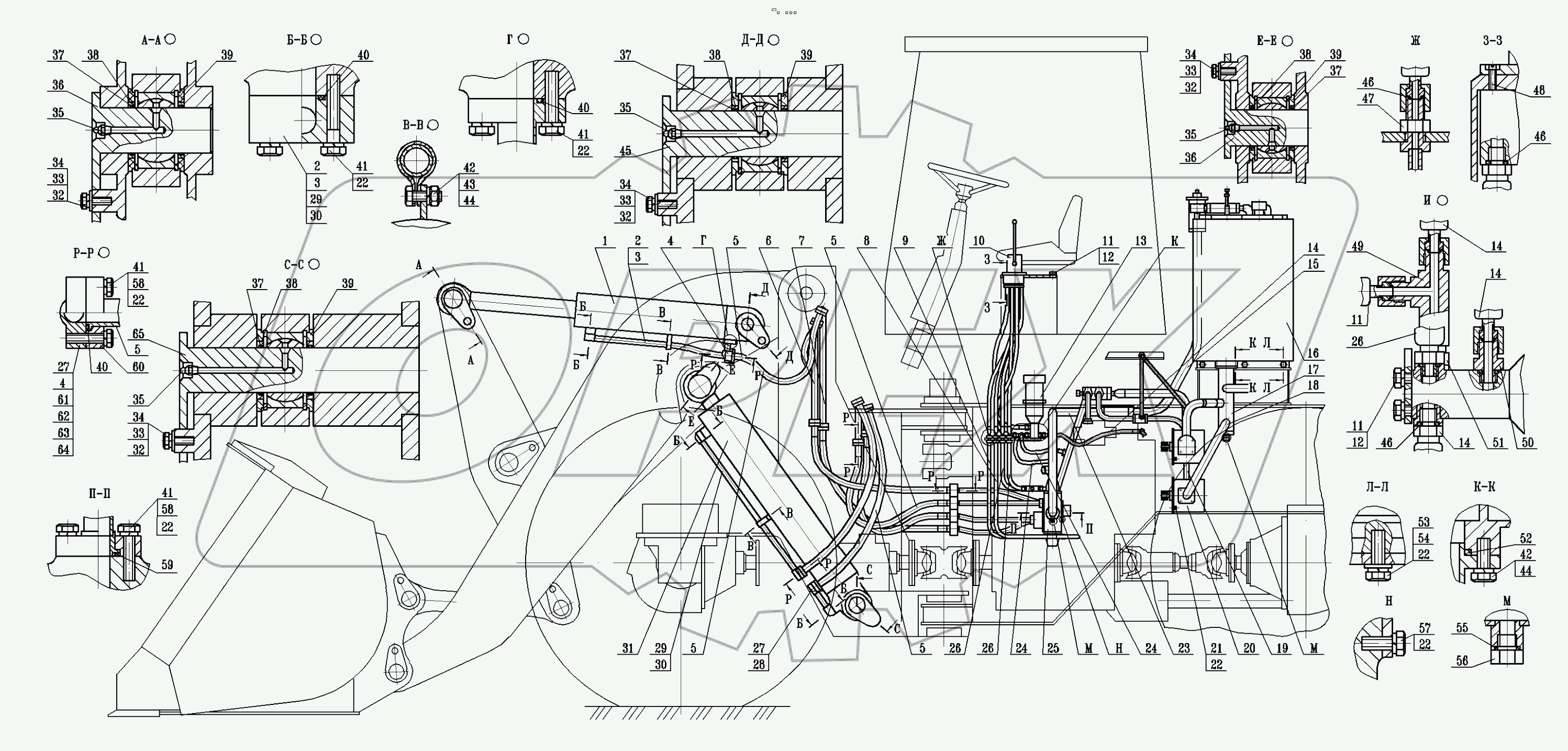  Установка гидросистемы