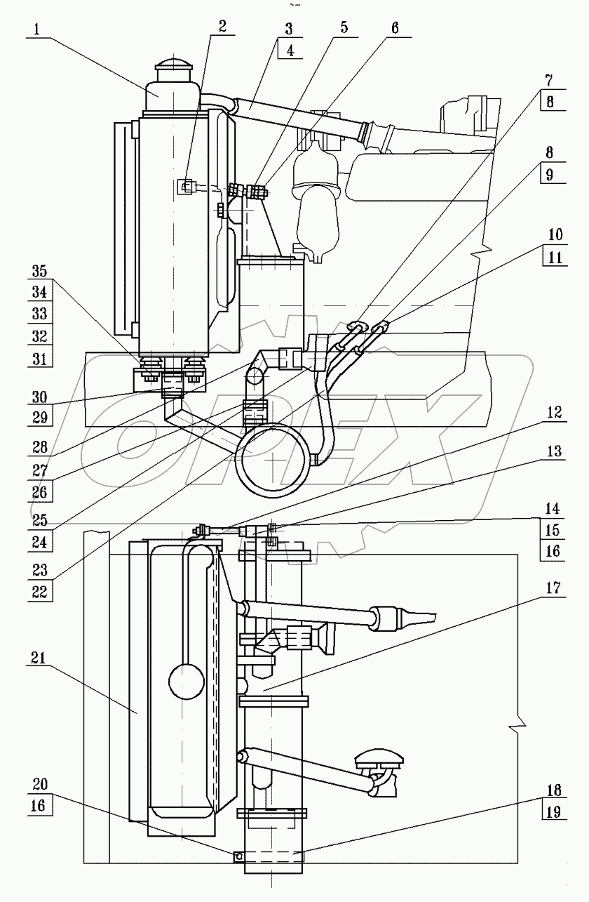  Система охлаждения двигателя