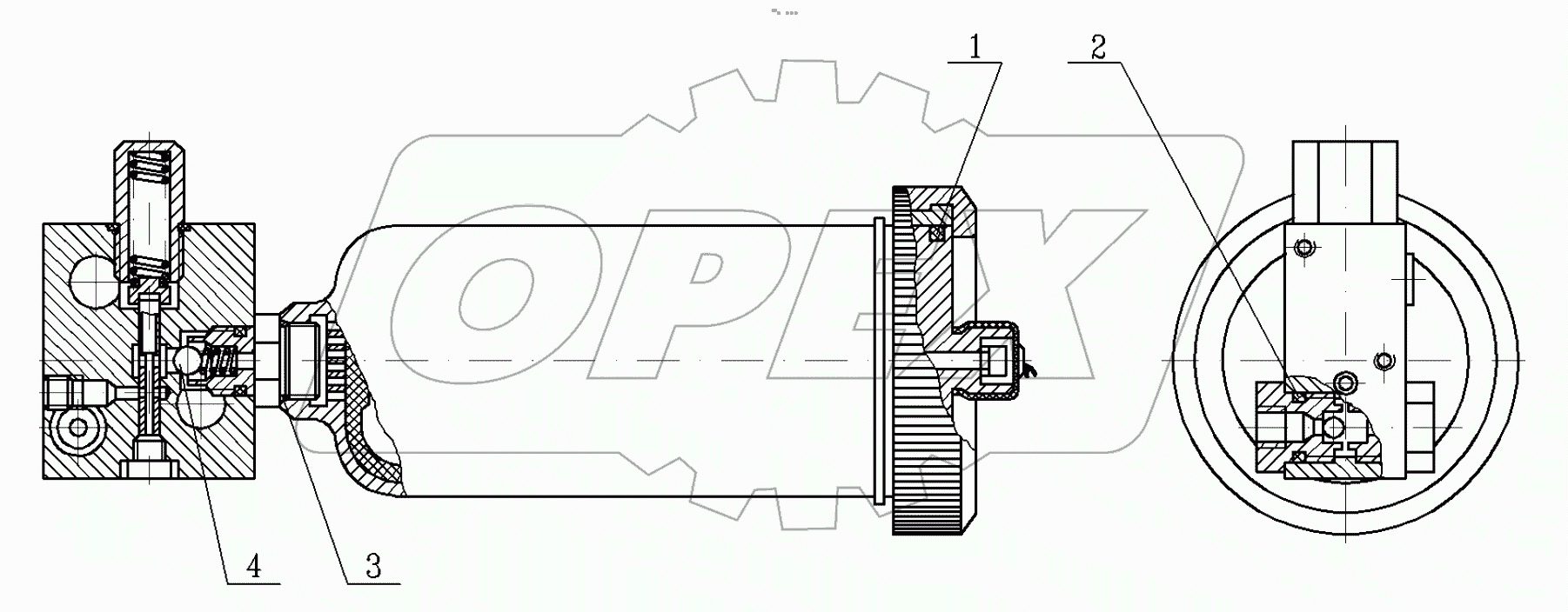  Пневмогидроаккумулятор с гидроклапанами