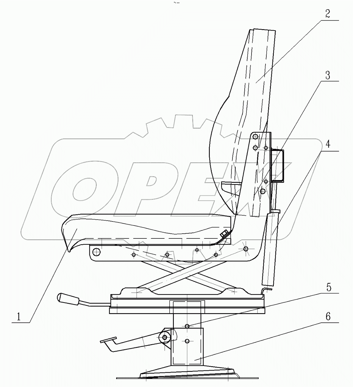  Сиденье водителя