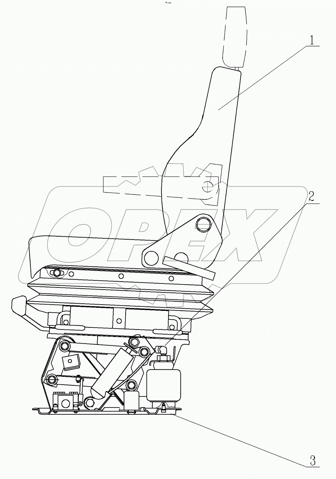  Сиденье водителя с пневмоподвеской