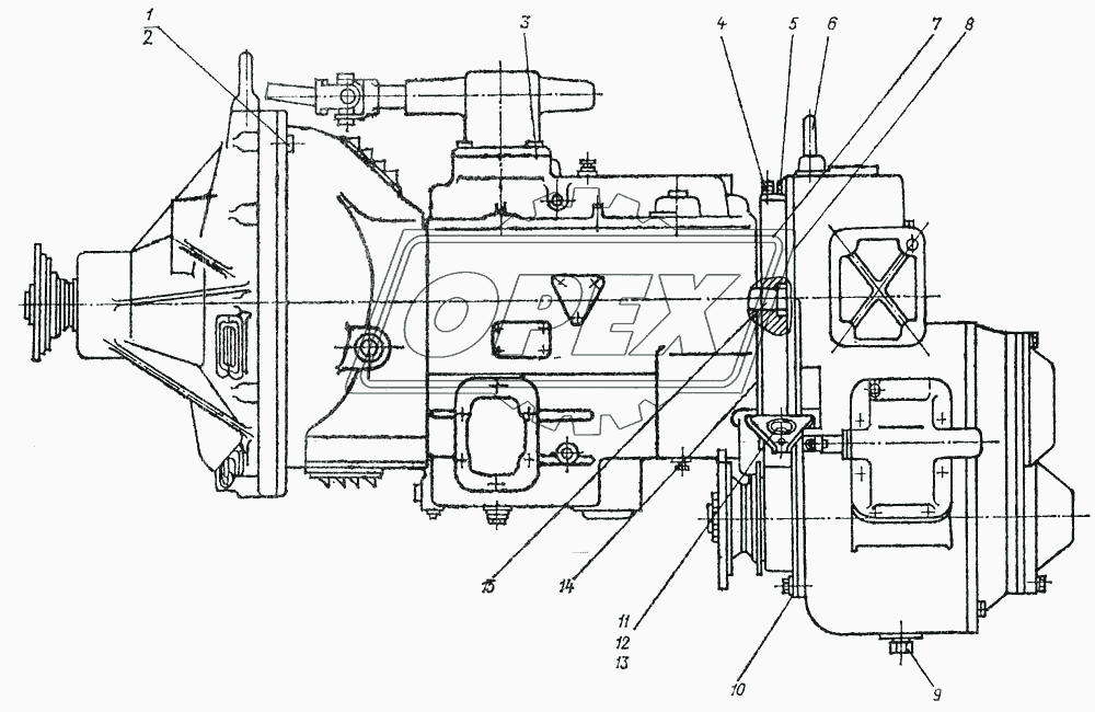 Блок трансмиссии 64423-1700000