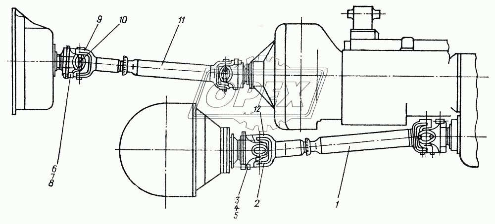 Карданные валы 546П-2201010-01, 546П-2202010-01