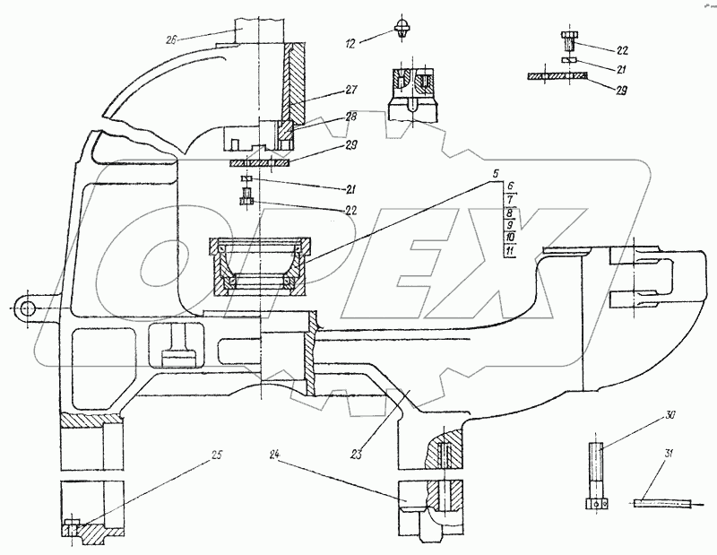 Установка сцепного устройства 6442-2700001