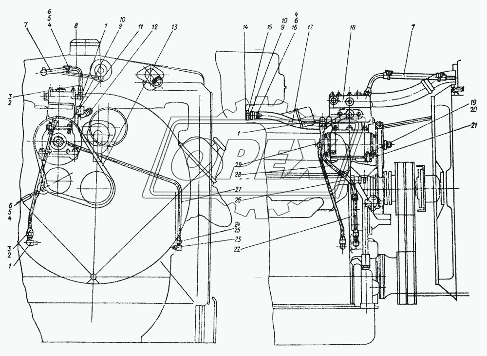 Установка компрессора 6441-3500009