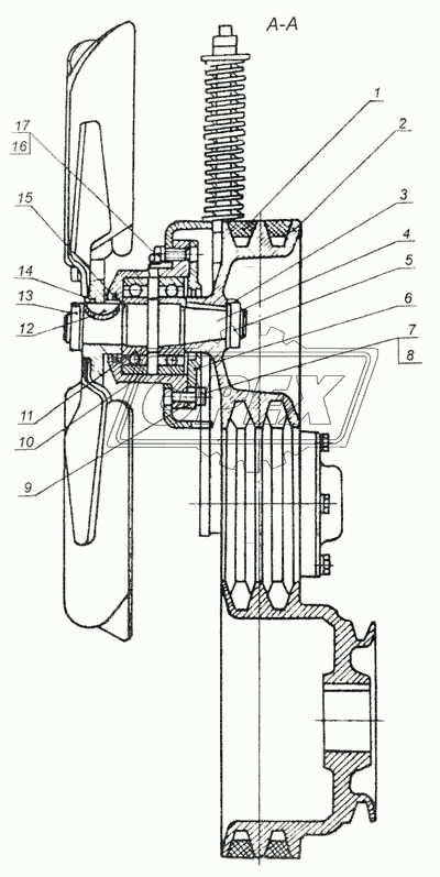 Привод вентилятора 546-1300012