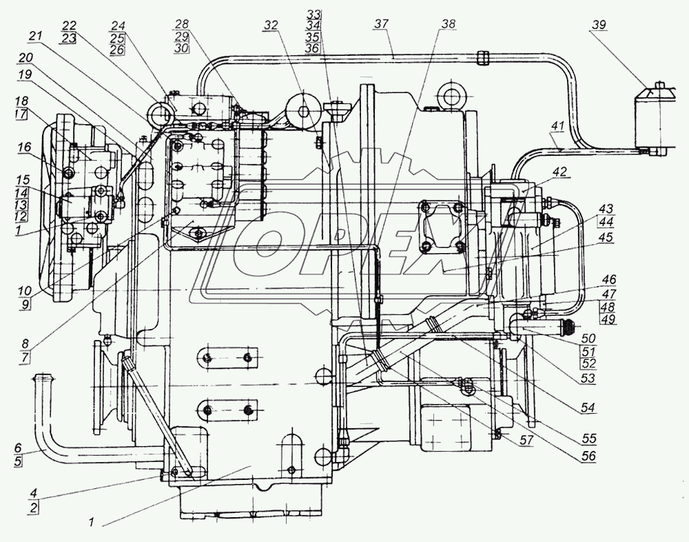 Гидромеханическая передача 75051-1700020