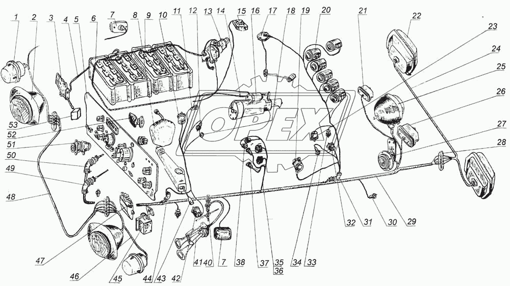 Установка электрооборудования 7505-3700002