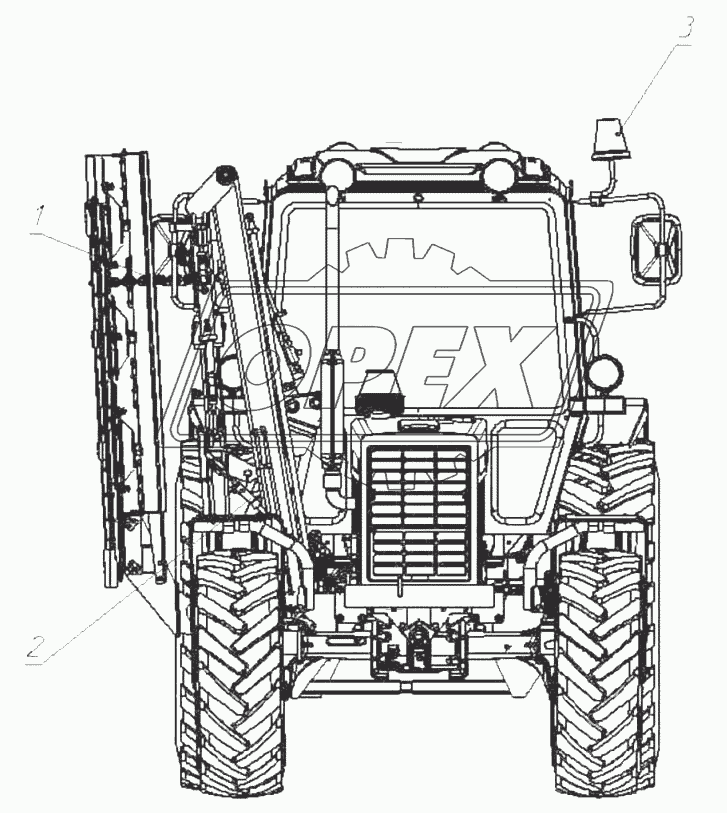 Косилка ротационная дорожная КРД-1,5