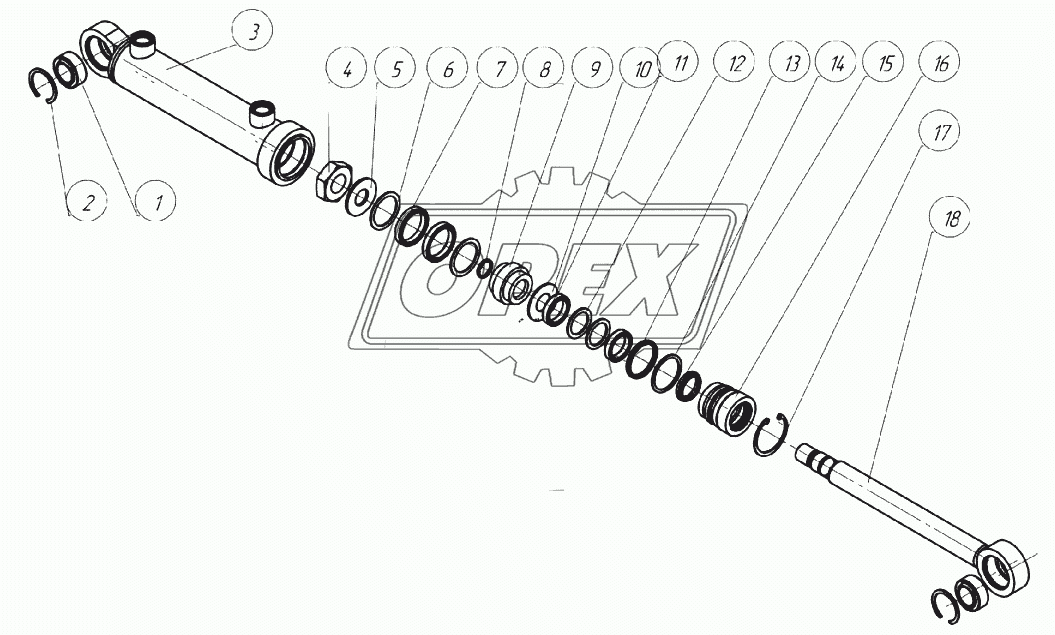 Гидроцилиндр УГЦ50.10.00.000-05
