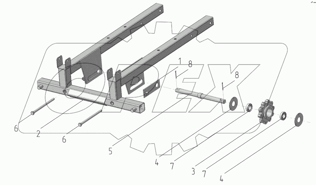  Рама передняя 100-06.00