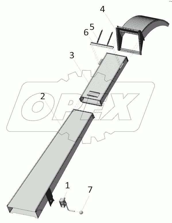  Лоток выгрузной 100-07.04.00