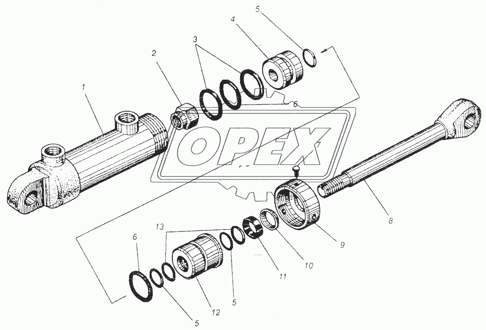 Гидроцилиндр Ц40х70.010