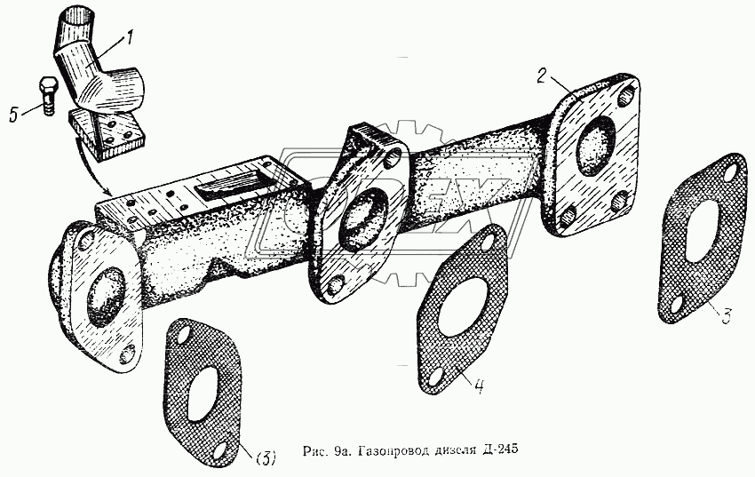 Газопровод дизеля Д-245